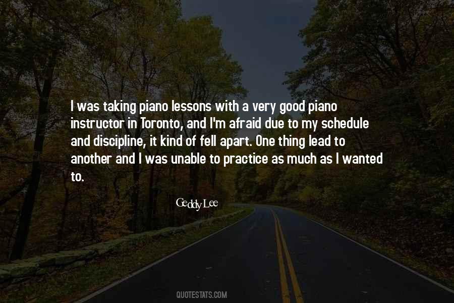 Quotes About Piano Lessons #646086