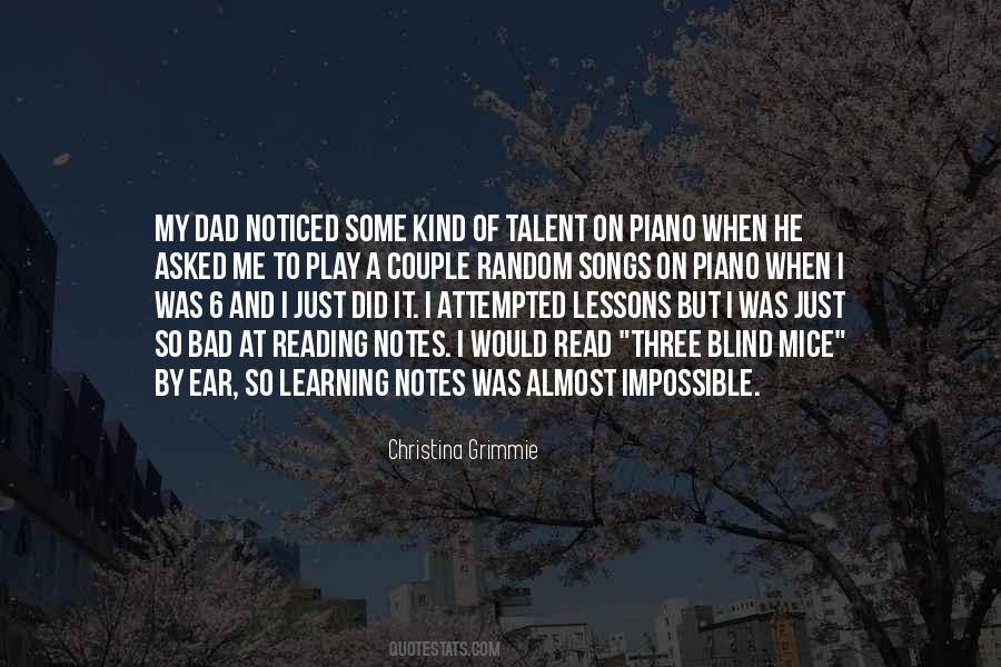 Quotes About Piano Lessons #688422