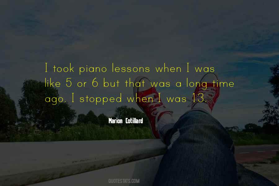 Quotes About Piano Lessons #699785