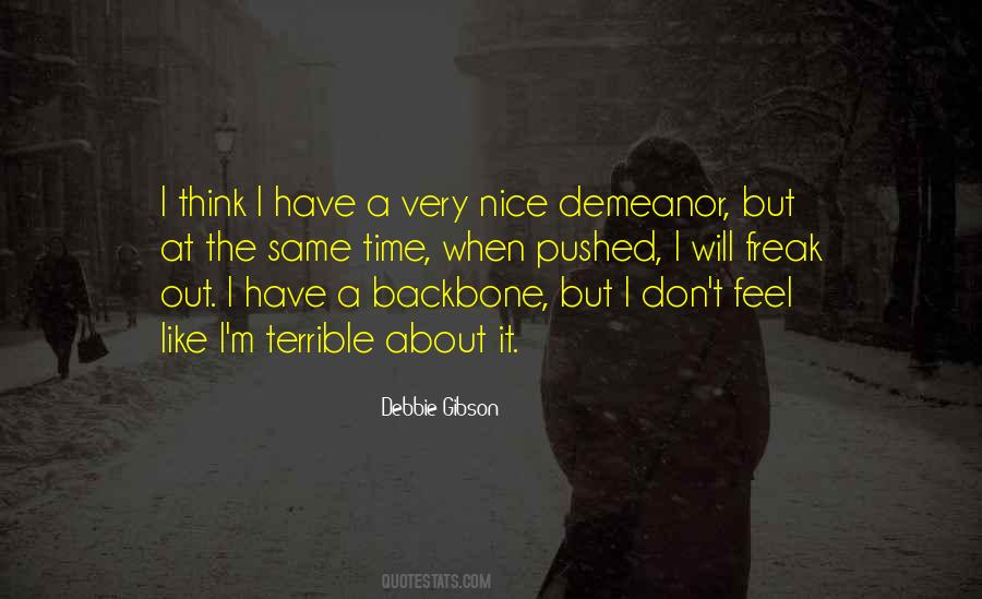 Quotes About Demeanor #813705