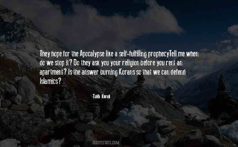 Quotes About Self Fulfilling Prophecy #1193036
