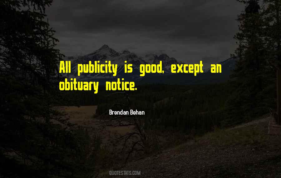 Quotes About Publicity #1062796