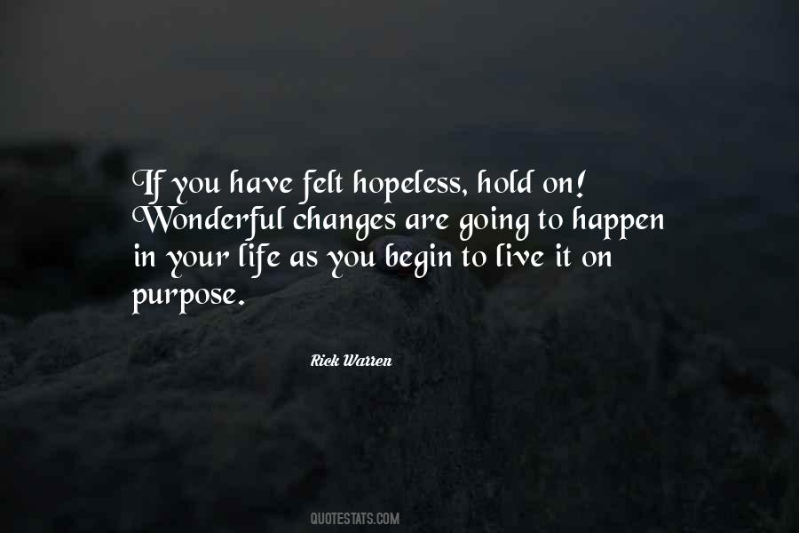 Quotes About Hopeless Life #168342