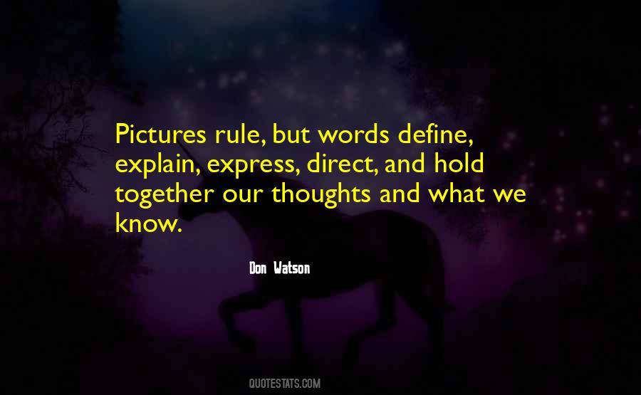 Thoughts Define You Quotes #364918