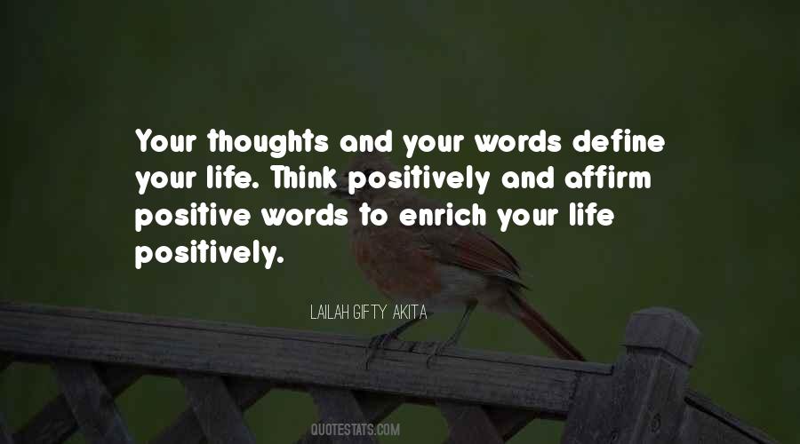 Thoughts Define You Quotes #898261