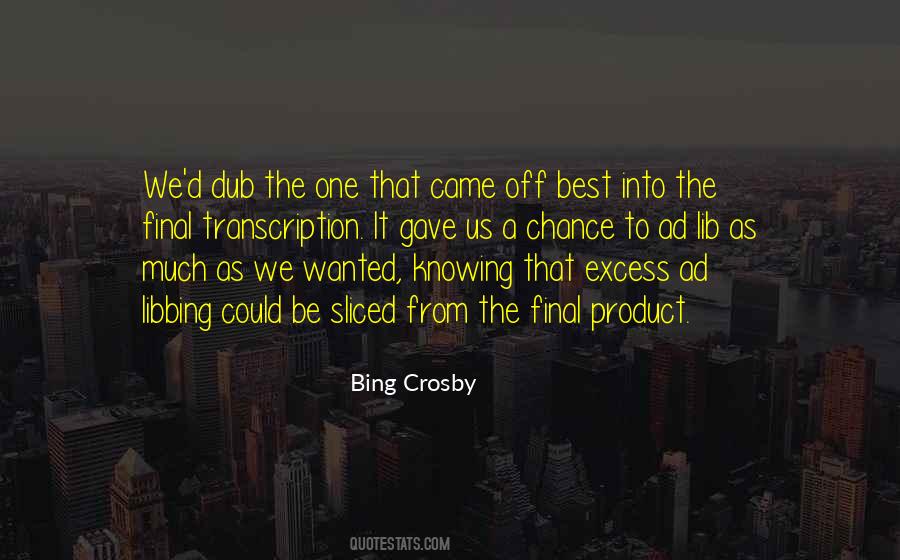 Final Chance Quotes #945062