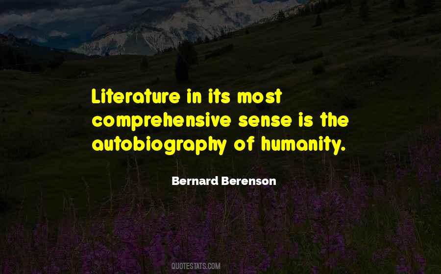 Quotes About Literature And Humanity #358427