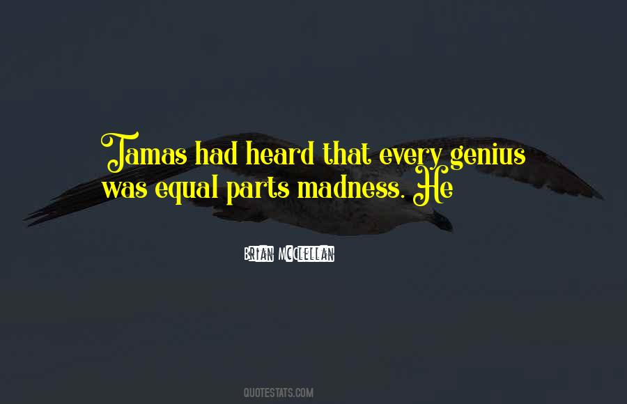 Quotes About Genius And Madness #1604914