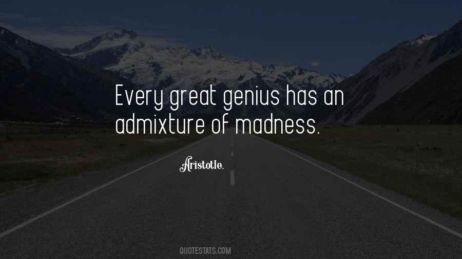 Quotes About Genius And Madness #43111