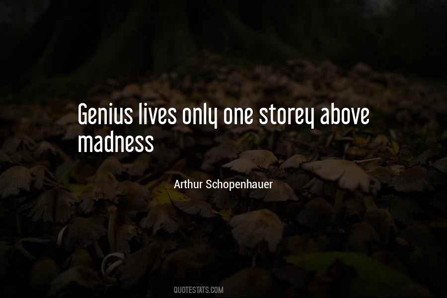 Quotes About Genius And Madness #504959