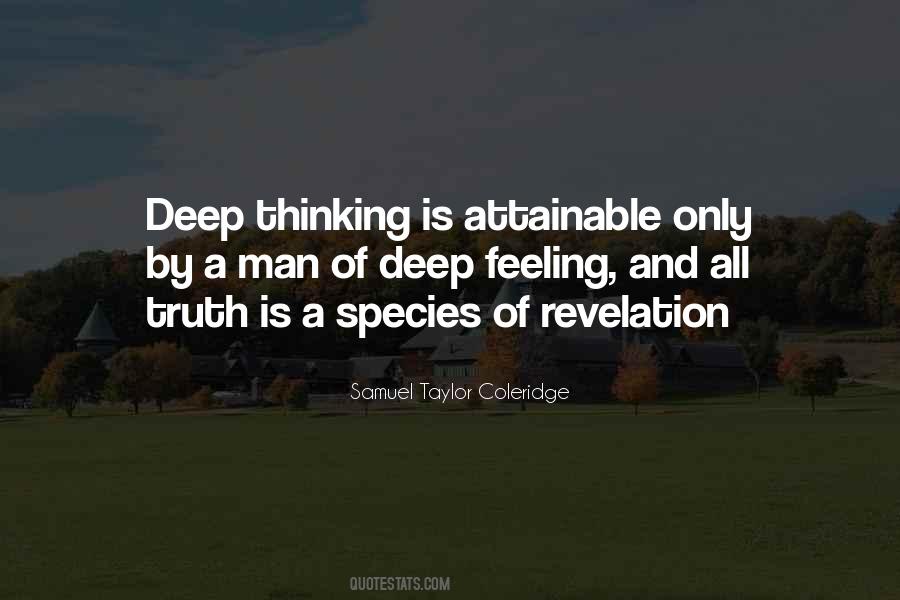 Quotes About Thinking Too Deep #213820