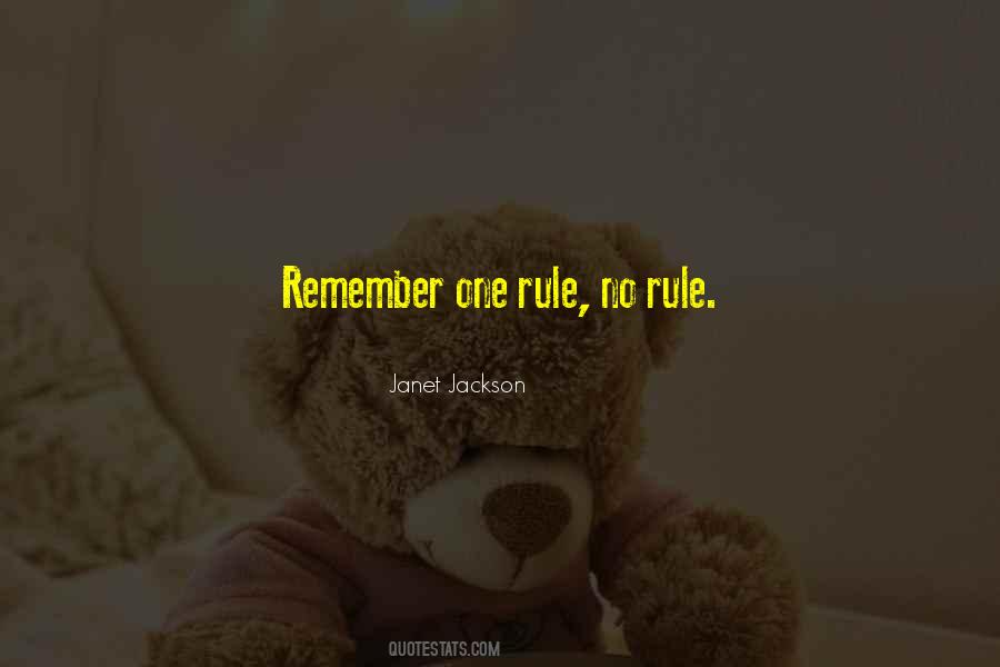 One Rule Quotes #1031339