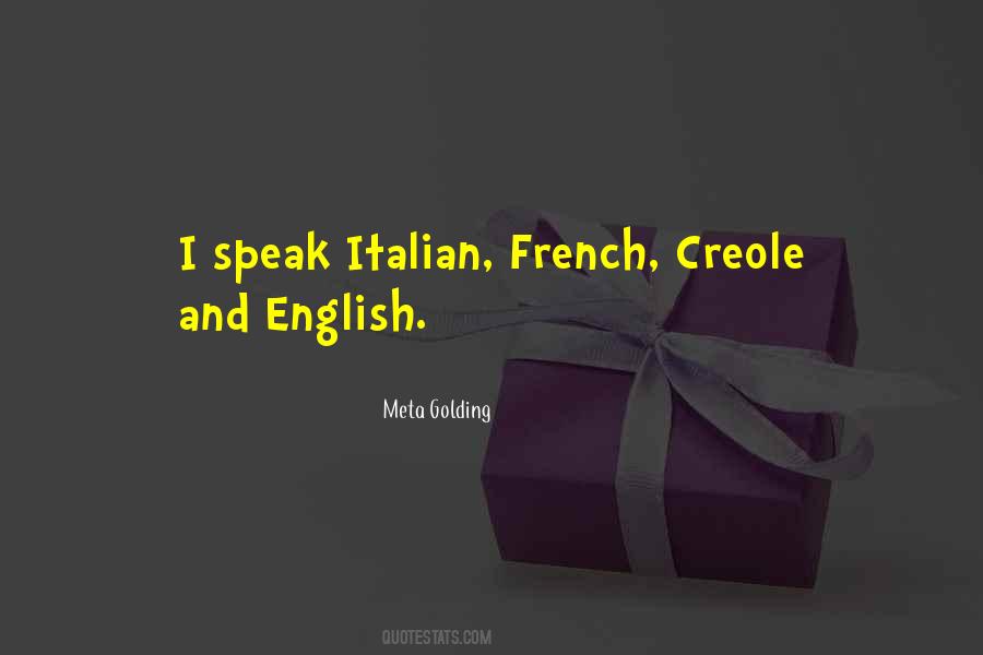 French Creole Quotes #1018576