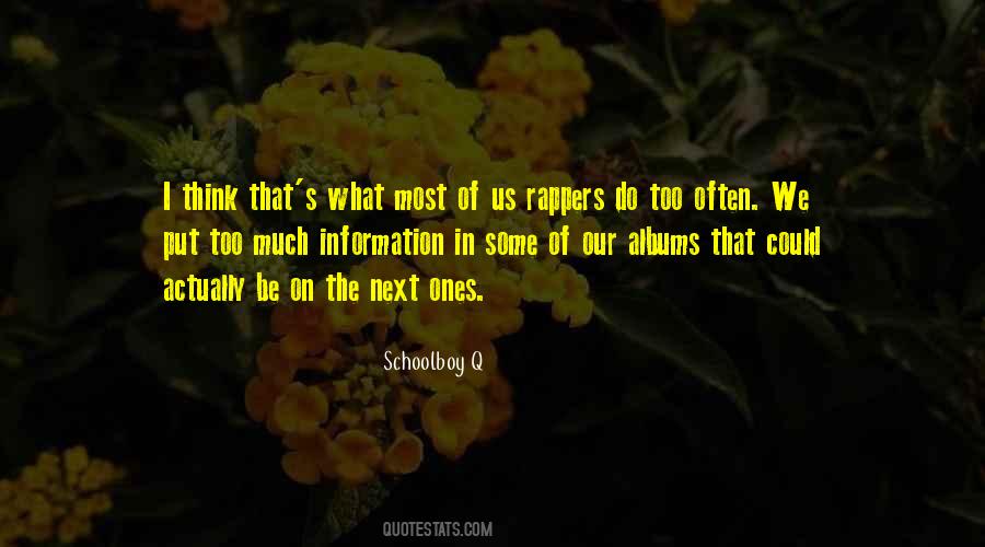 Quotes About Rappers #650485