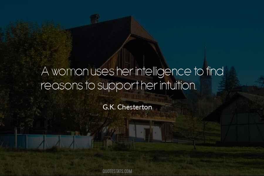 Quotes About A Woman's Intuition #159587