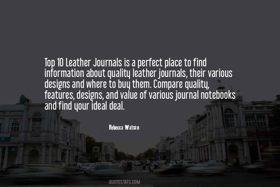 Quotes About A Perfect Place #1357618