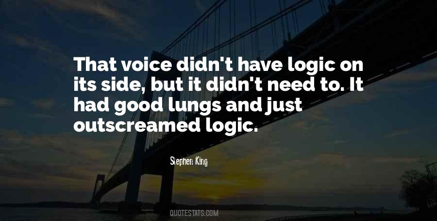 Good Logic Quotes #1270125