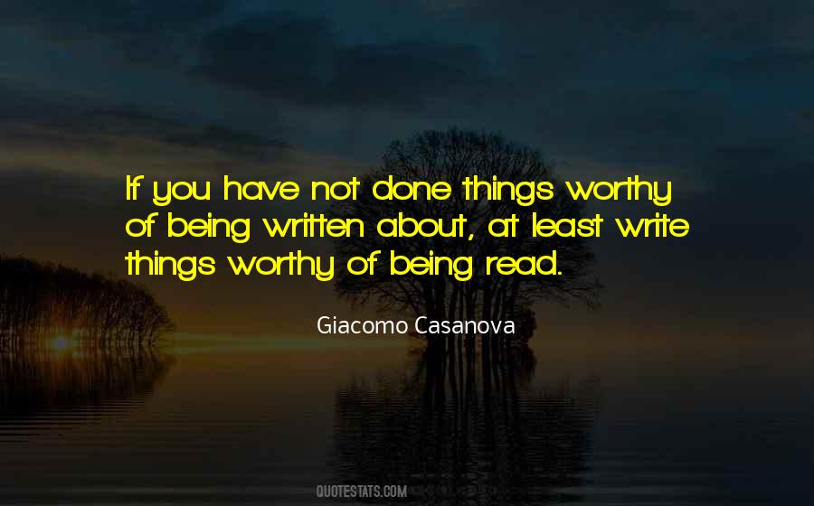 Quotes About Being Worthy #214989