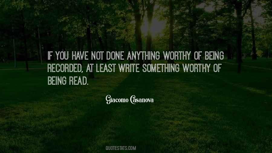 Quotes About Being Worthy #564114