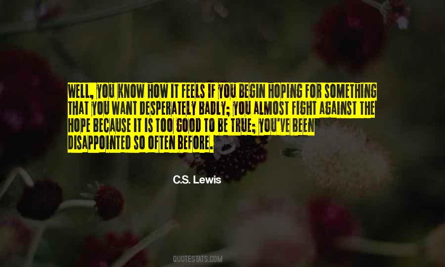 Quotes About Hope Cs Lewis #894040