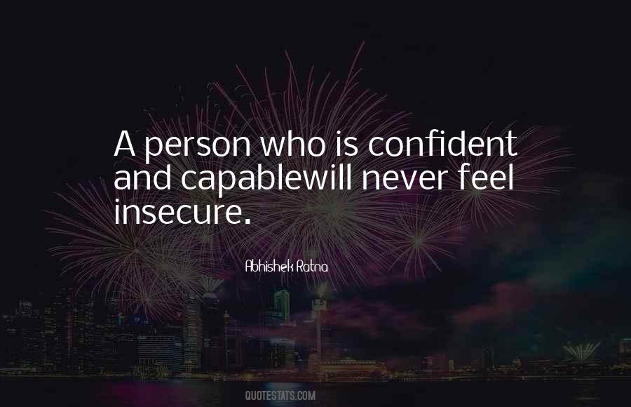 Confident Person Quotes #1067269