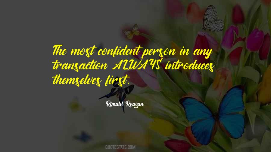 Confident Person Quotes #1107554