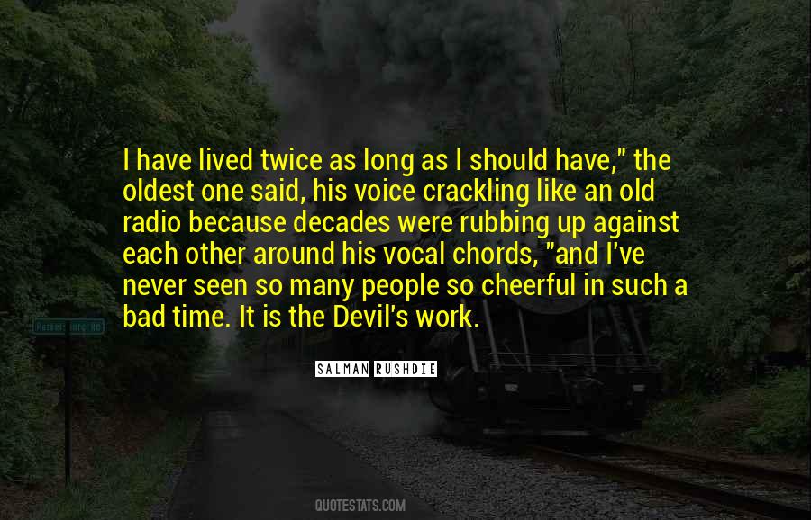 Quotes About The Devil's Work #1681731