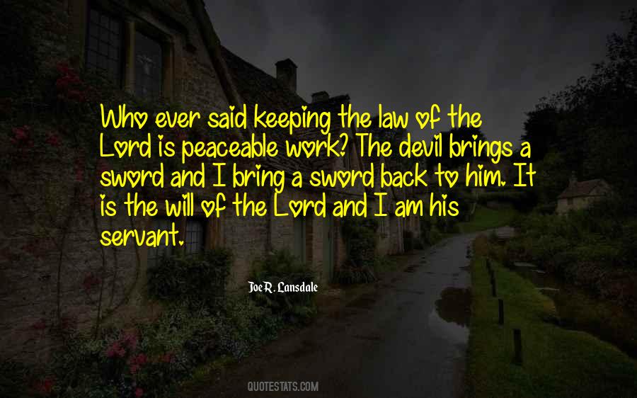 Quotes About The Devil's Work #1878193