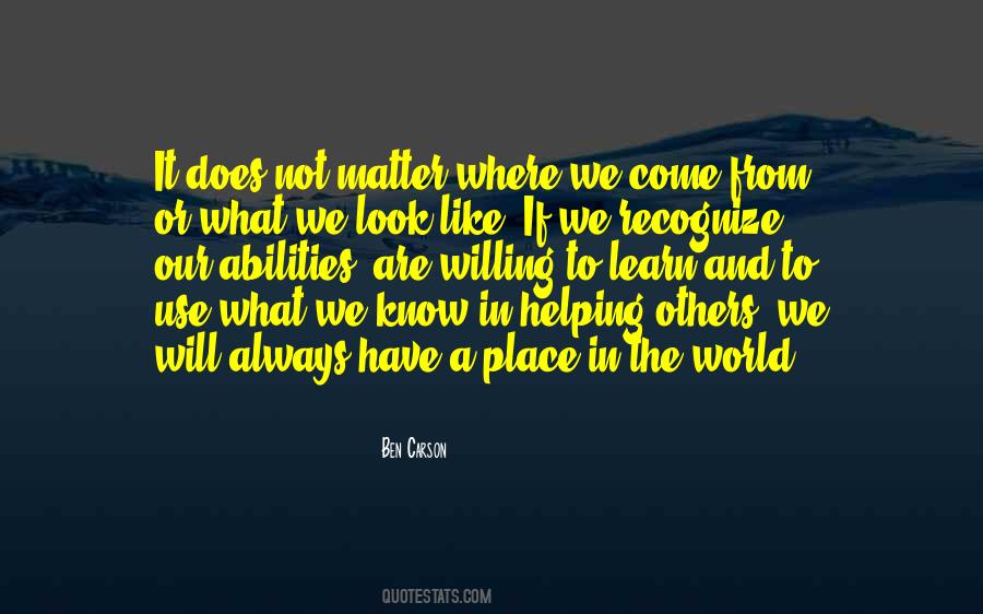 Where We Come Quotes #1438062