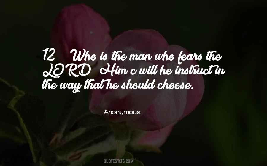 Who Fears The Lord Quotes #1876527