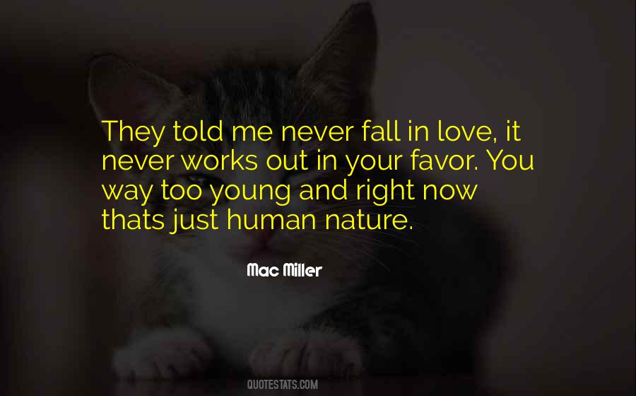 Quotes About Never Fall In Love #848848