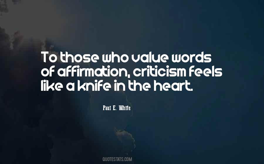 Quotes About A Knife #1273381