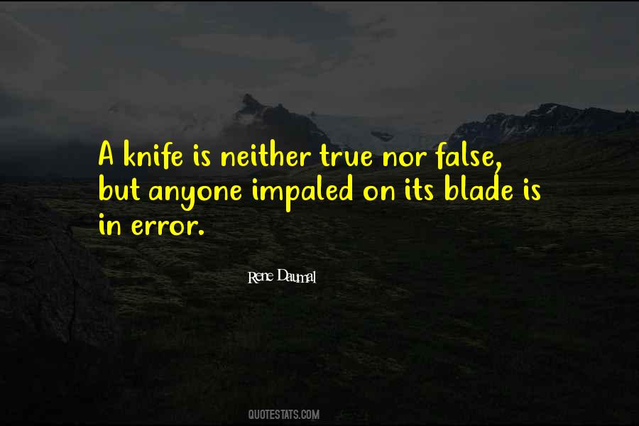 Quotes About A Knife #1300848