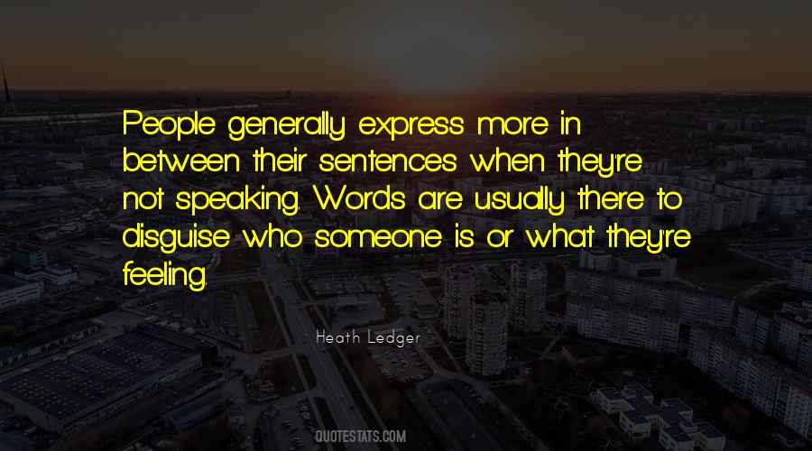 Quotes About Speaking Words #1671025