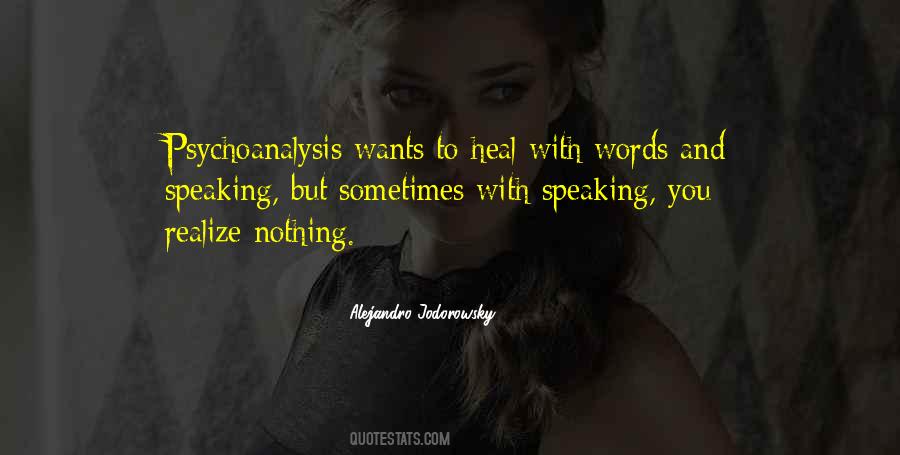 Quotes About Speaking Words #505735