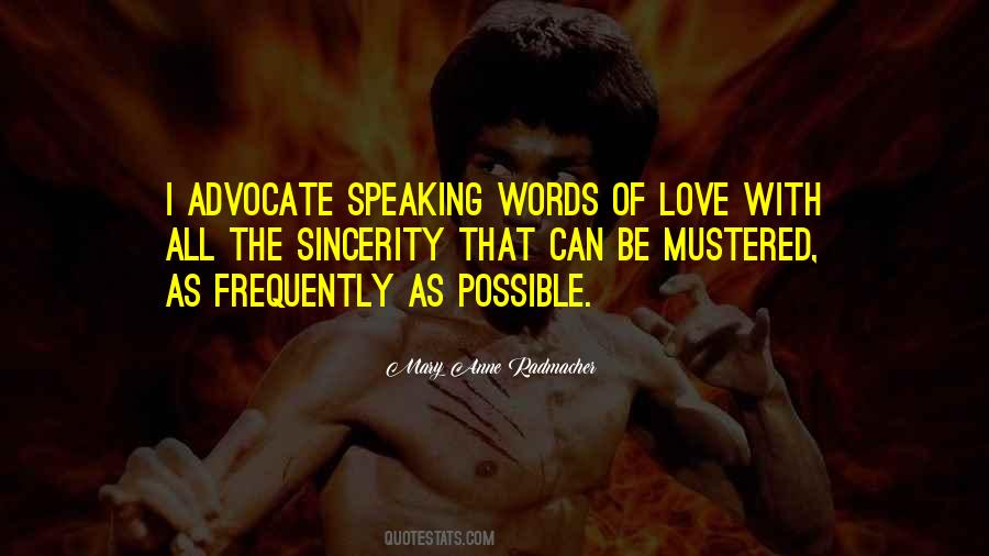 Quotes About Speaking Words #616795