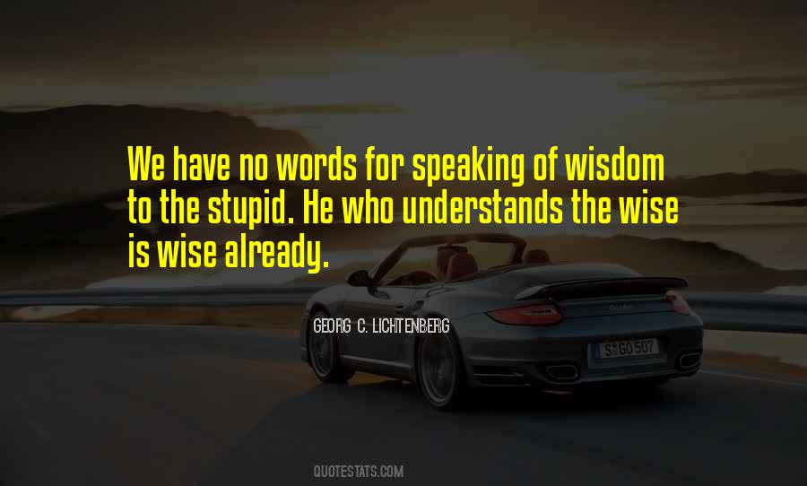 Quotes About Speaking Words #666849