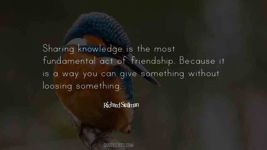Quotes About Sharing Of Knowledge #1771844