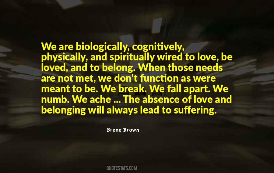 Absence Of Suffering Quotes #863277