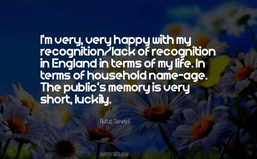 Quotes About Recognition #1691408