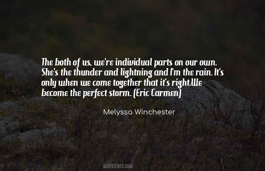 Quotes About Thunder And Lightning #1296649