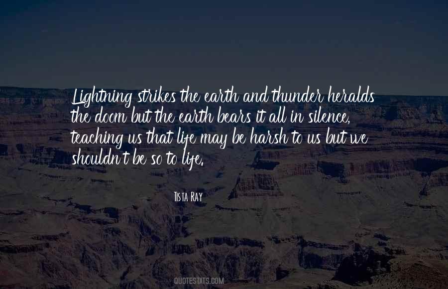 Quotes About Thunder And Lightning #144227