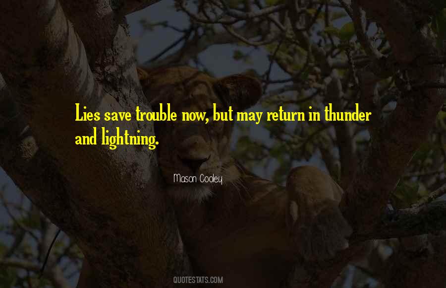 Quotes About Thunder And Lightning #1794118