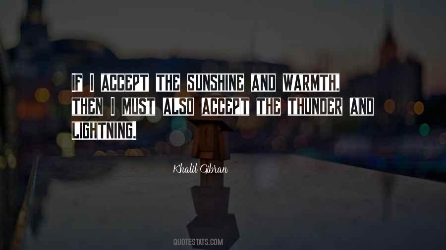 Quotes About Thunder And Lightning #243359
