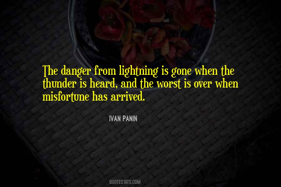 Quotes About Thunder And Lightning #54716