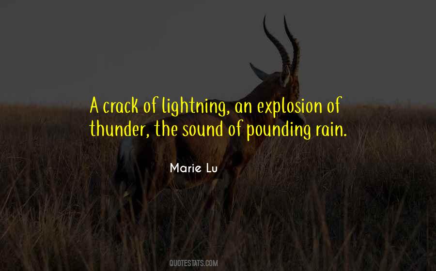 Quotes About Thunder And Lightning #569770