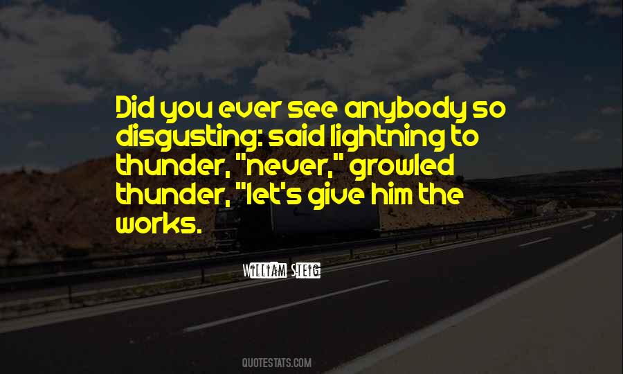 Quotes About Thunder And Lightning #582842