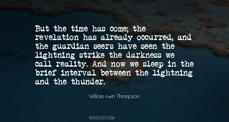 Quotes About Thunder And Lightning #703693