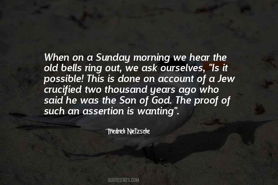 Quotes About Sunday Morning #1477004