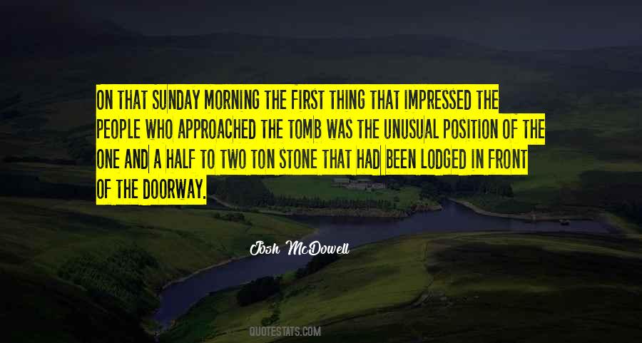 Quotes About Sunday Morning #257251